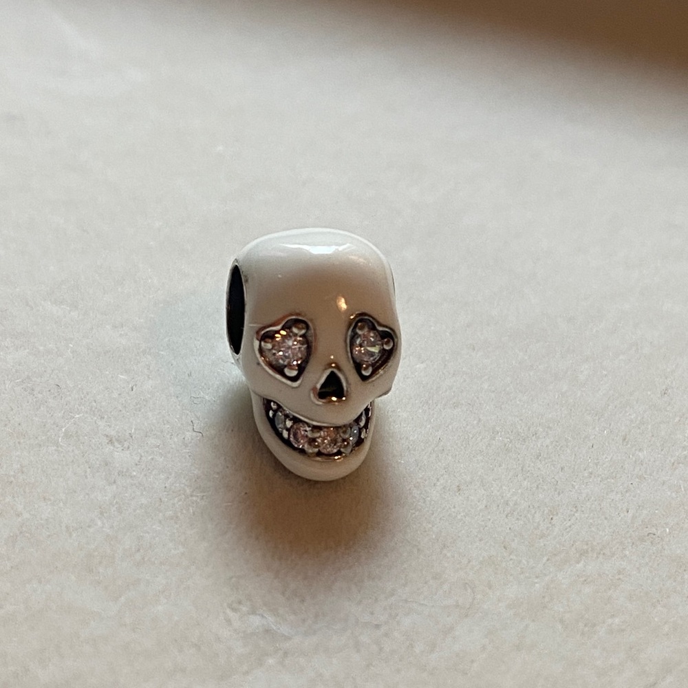 Pandora Glow in the dark Skull Charm